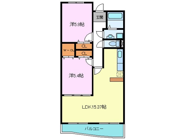 マノワール陽光の物件間取画像